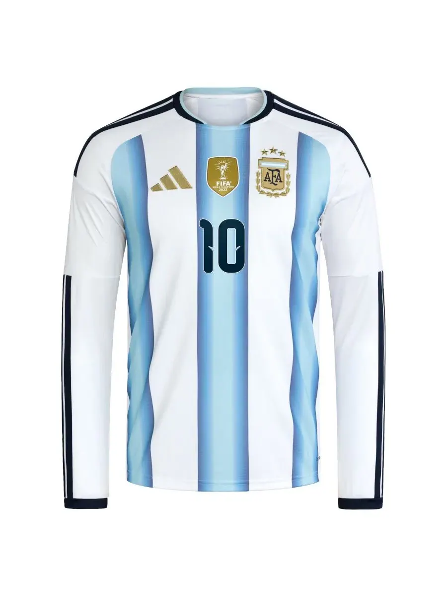 Футболка с длинным рукавом Argentina National Team 2026 Home Replica adidas — изображение 2 из 3, белый