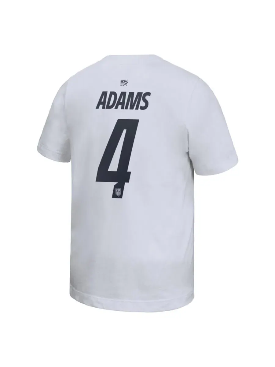 Футболка с именем и номером Tyler Adams Nike — изображение 2 из 3, белый