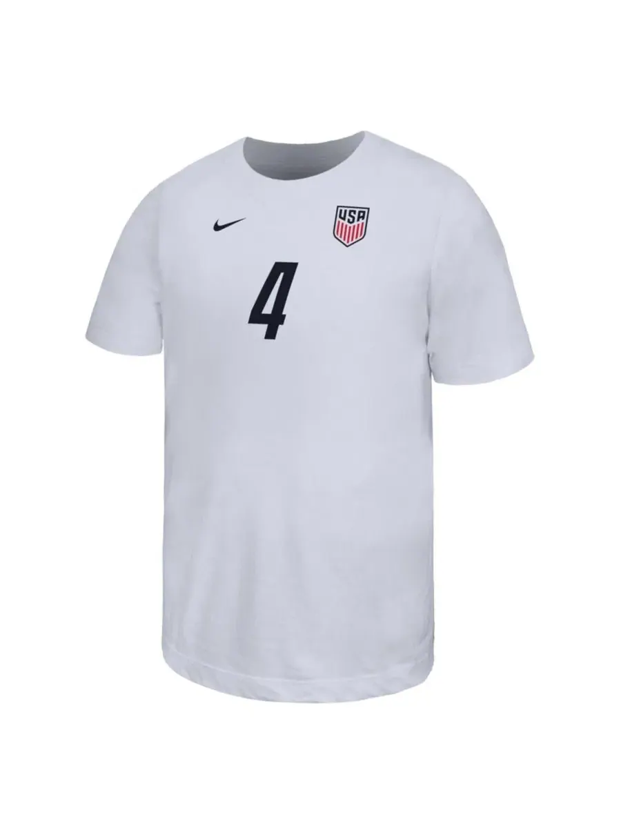 Футболка с именем и номером Tyler Adams Nike — изображение 3 из 3, белый