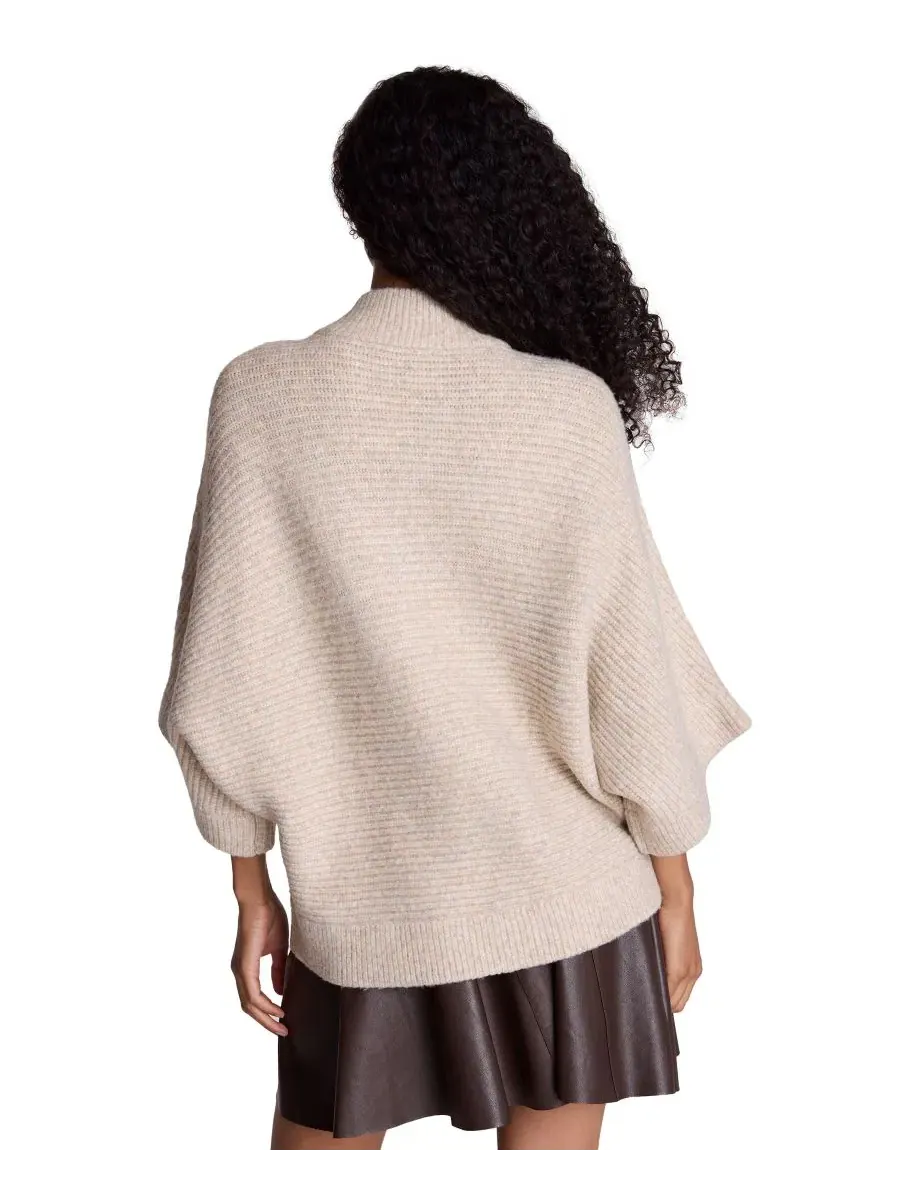 Кардиган на молнии с рукавом до локтя Dolman Kenneth Cole, Driftwood Heather — изображение 5 из 6
