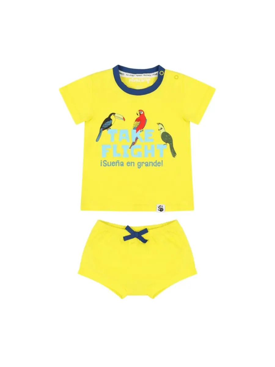 Комплект Baby Suave: футболка и шорты-блумер Mixed Up Clothing, Take Flight