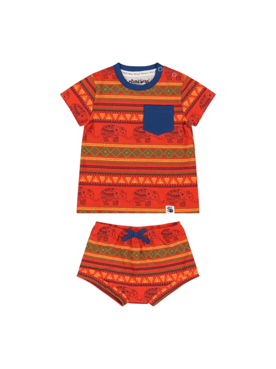 Комплект Baby Suave: футболка и шорты-блумер Mixed Up Clothing, Jacquard Stripe