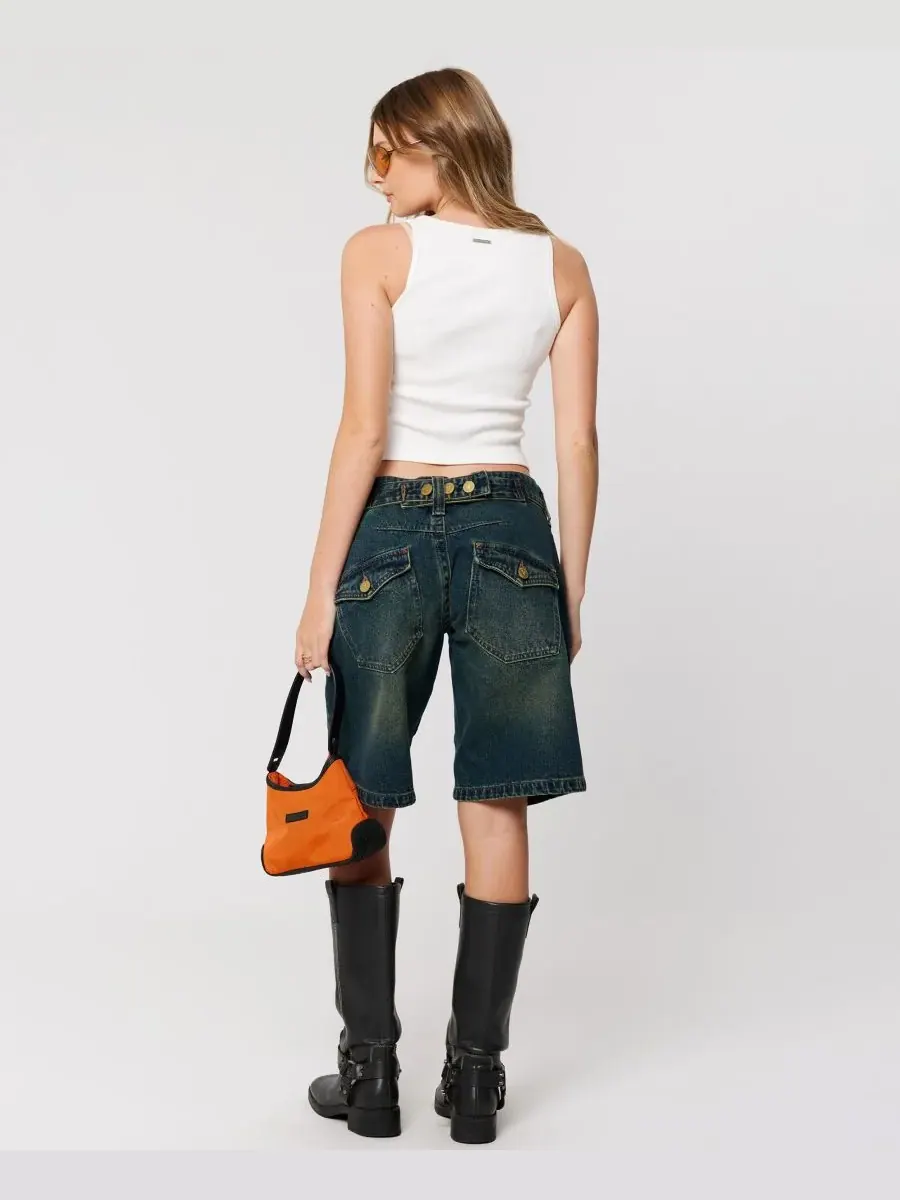 Abrand Женские джинсовые шорты Jort Riley Engineered Baggy Low-Rise — изображение 5 из 5
