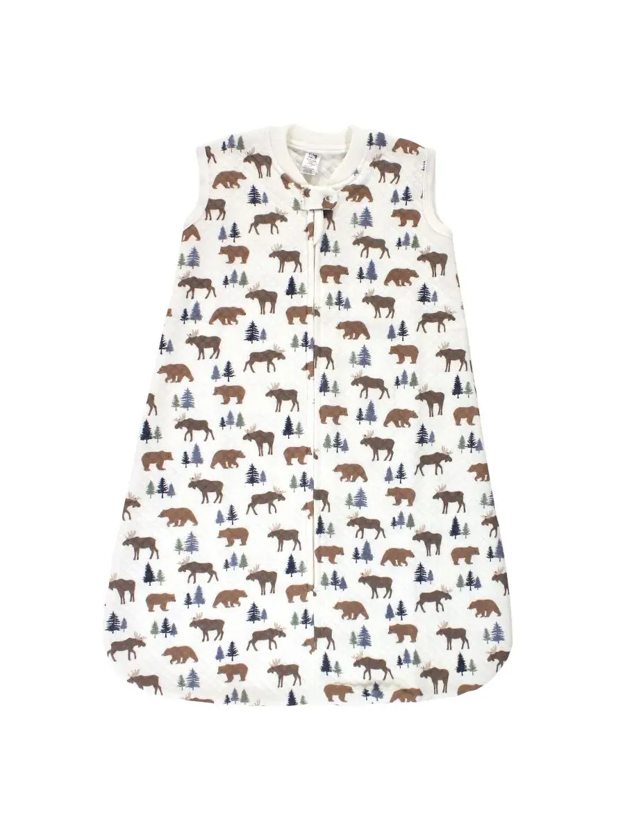 Премиальный стеганый спальный мешок без рукавов Hudson Baby, Moose Bear