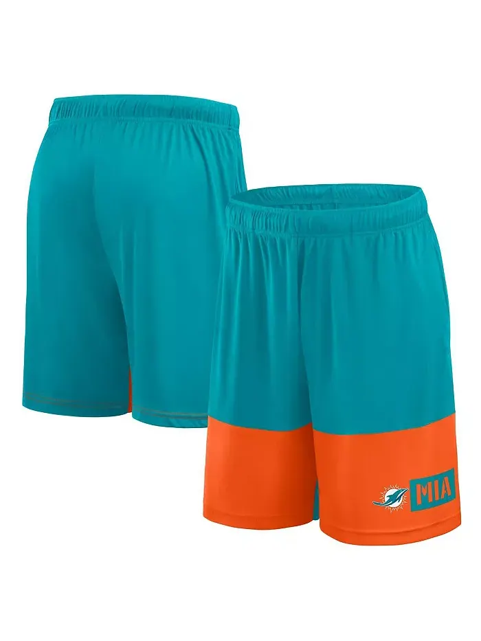 Мужские шорты Aqua Miami Dolphins Best of the Best Logo Athletic