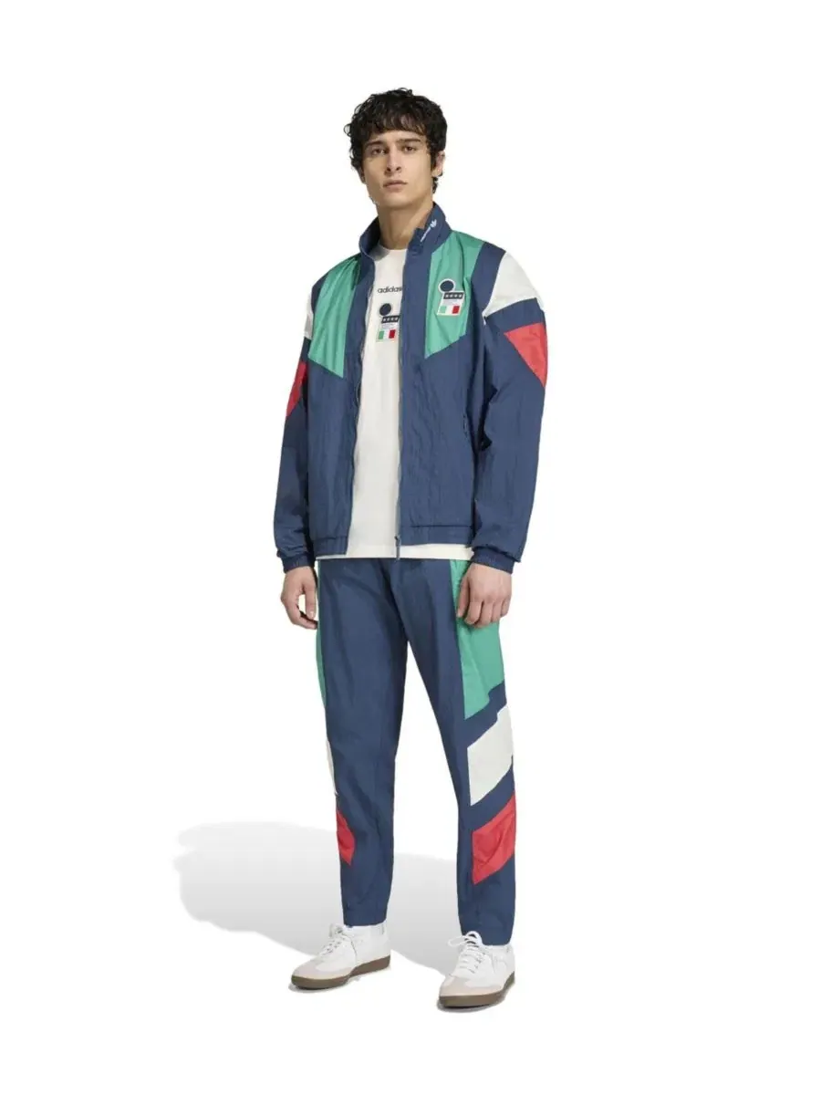 Толстовка с молнией Italy National Team EQT Full-Zip TrackSweatshirt adidas — изображение 4 из 5, синий