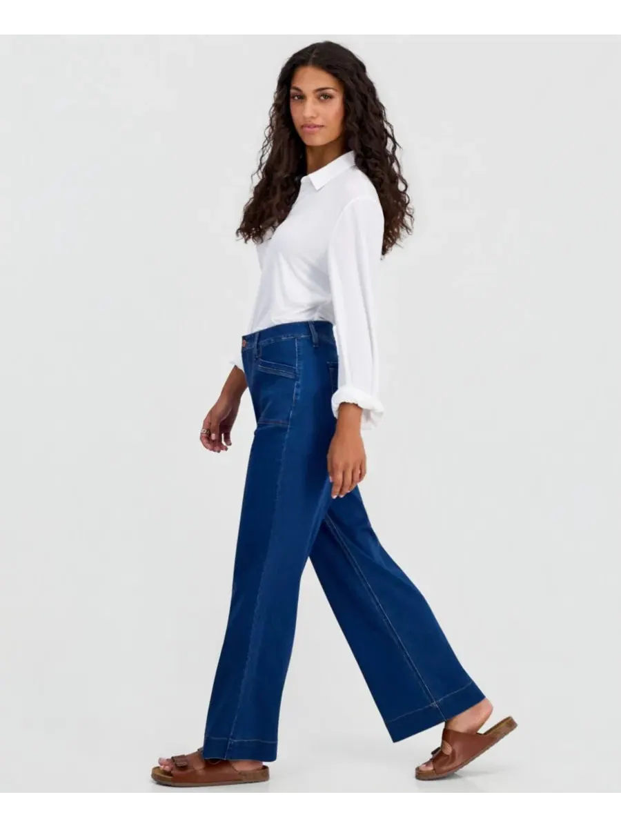 Джинсы с высокой посадкой Lexington Wide-Leg Patch Pocket, Phoenix Wash Jones New York — изображение 6 из 6