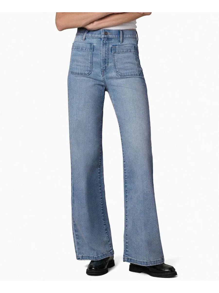 Джинсы женские с высокой посадкой и патч-карманами The Mia Patch Pocket High-Rise Wide Joe's Jeans