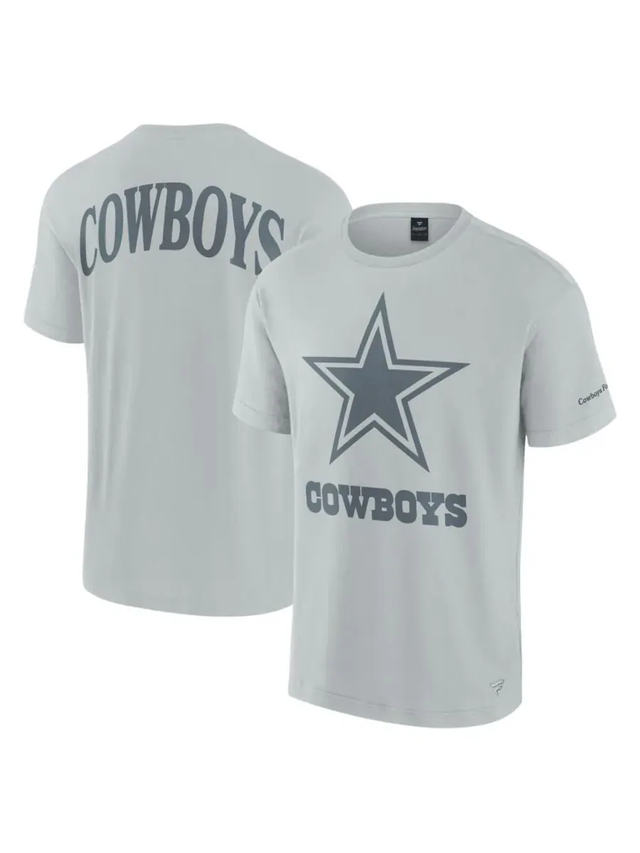 Fanatics Мужская и женская серая футболка Dallas Cowboys Elements Iconic