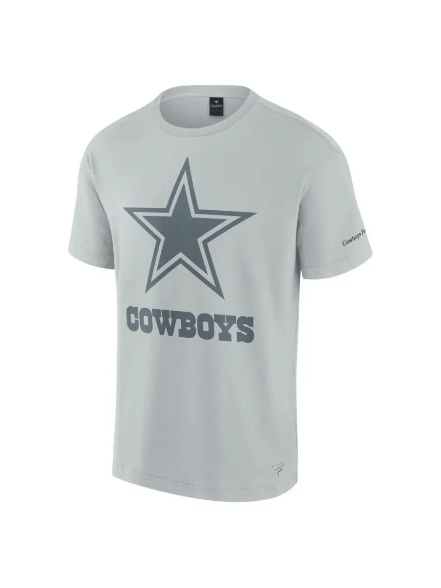 Fanatics Мужская и женская серая футболка Dallas Cowboys Elements Iconic — изображение 3 из 3, серый