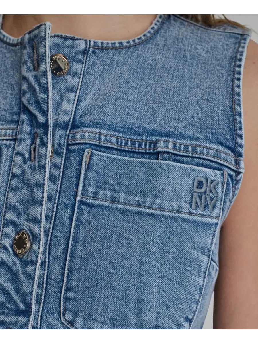 Женский жилет без рукавов на пуговицах спереди DKNY Jeans, Cedar Hill — изображение 4 из 9