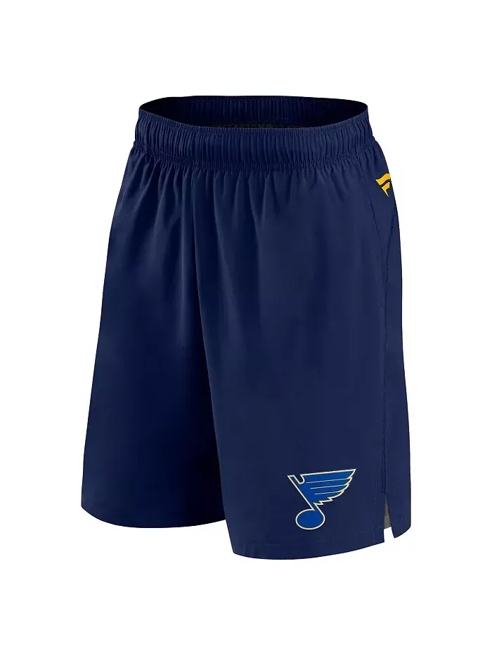 Мужские шорты St. Louis Blues Authentic Pro Tech в синем цвете Fanatics — изображение 4 из 4