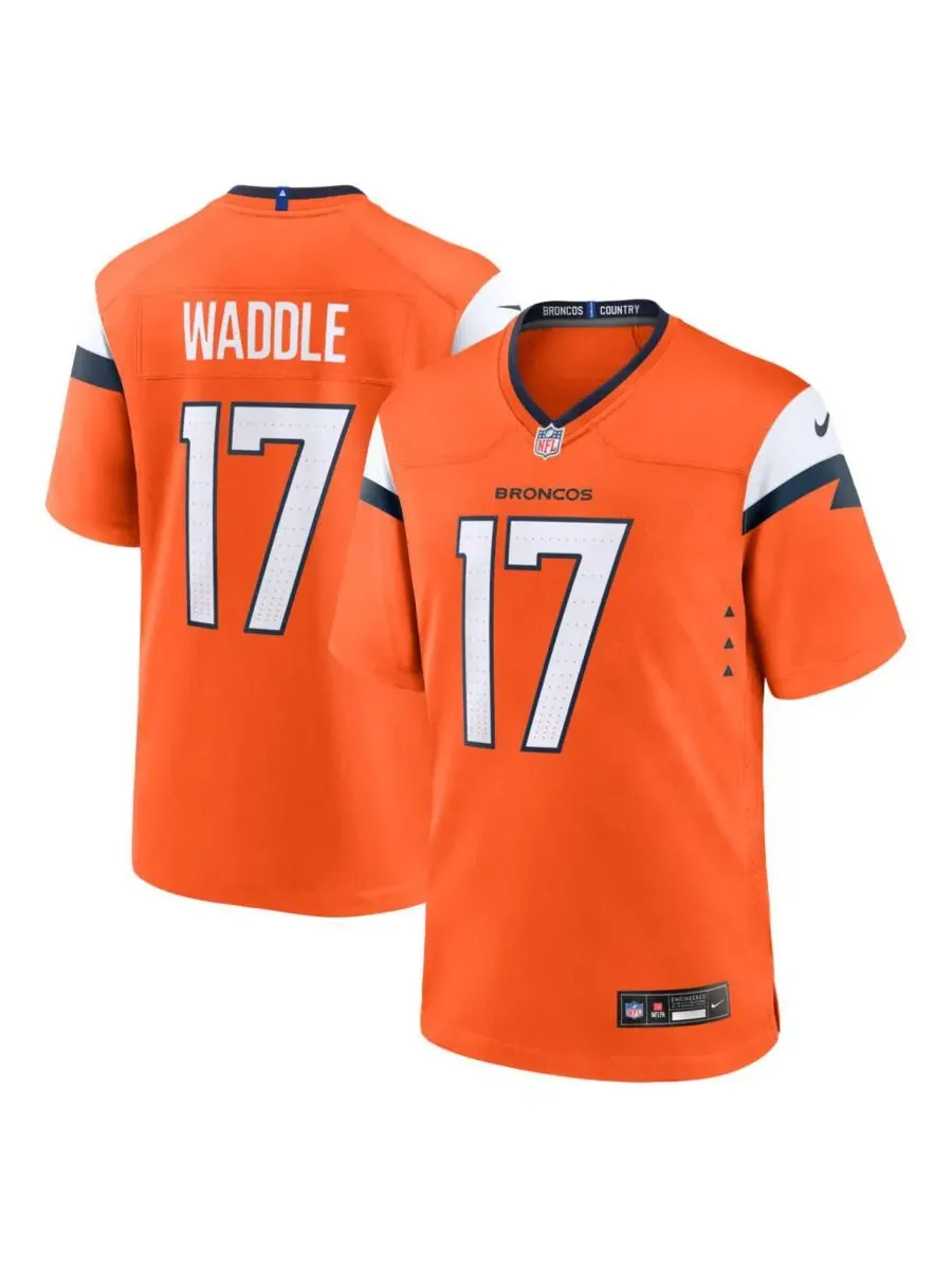 Футболка Nike Jaylen Waddle Orange Denver Broncos Game