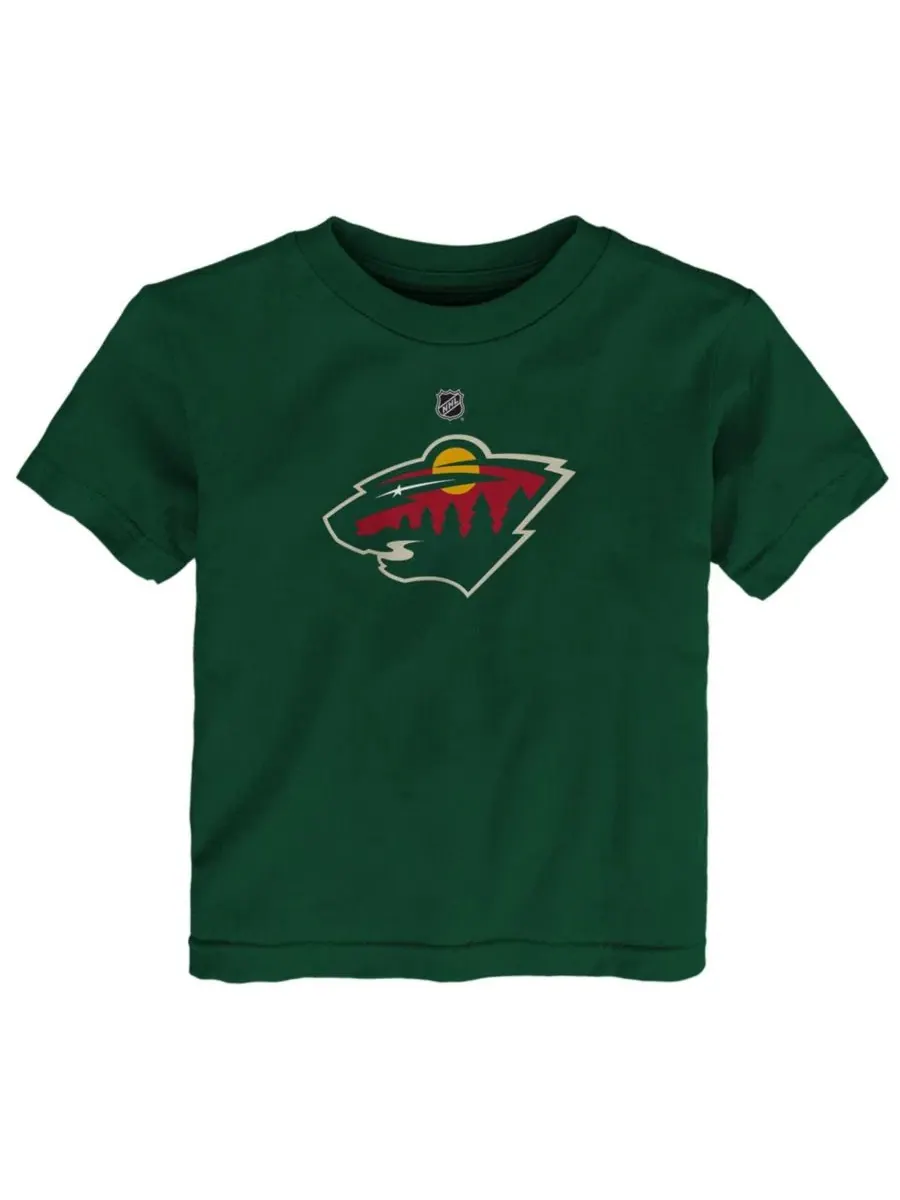 Футболка детская с длинным рукавом Minnesota Wild Primary Logo Outerstuff