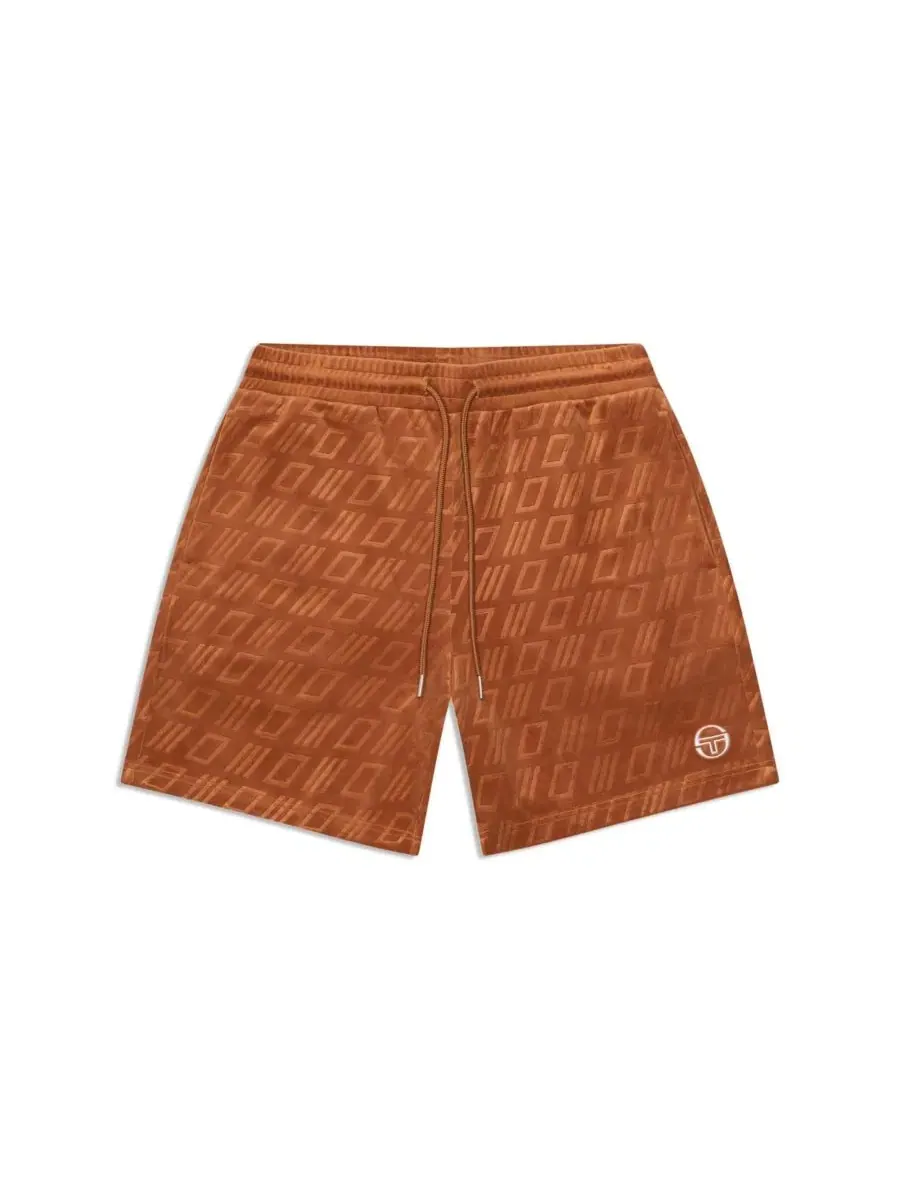 Шорты из велюра с тиснением Bandiera Sergio Tacchini, Sugar Almond — изображение 5 из 5