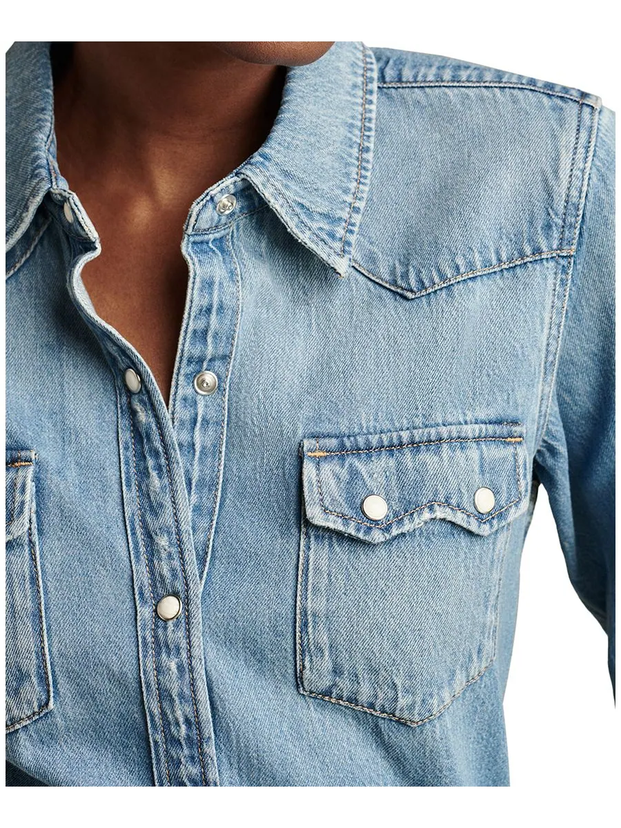 Женская джинсовая рубашка в стиле вестерн Lucky Brand, American Dream — изображение 4 из 5