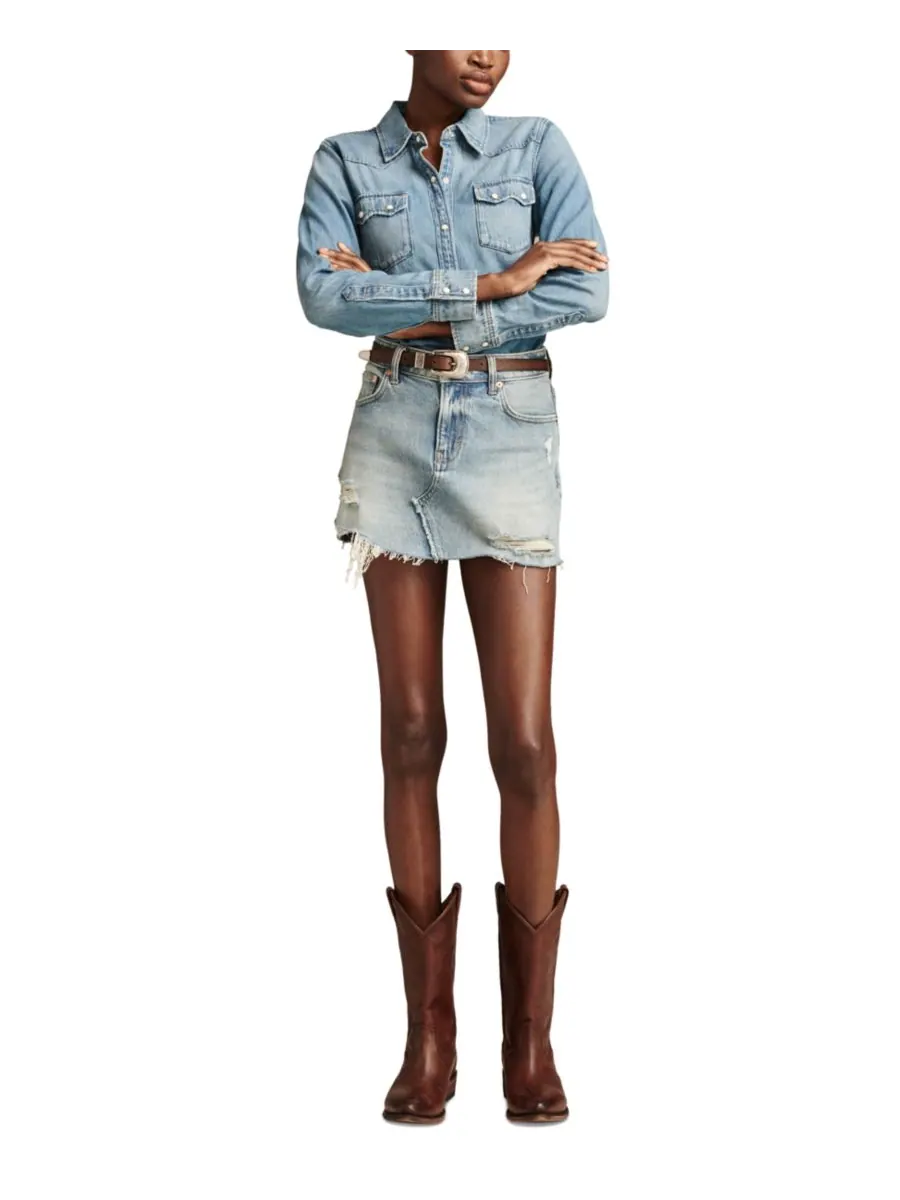 Женская джинсовая рубашка в стиле вестерн Lucky Brand, American Dream — изображение 5 из 5