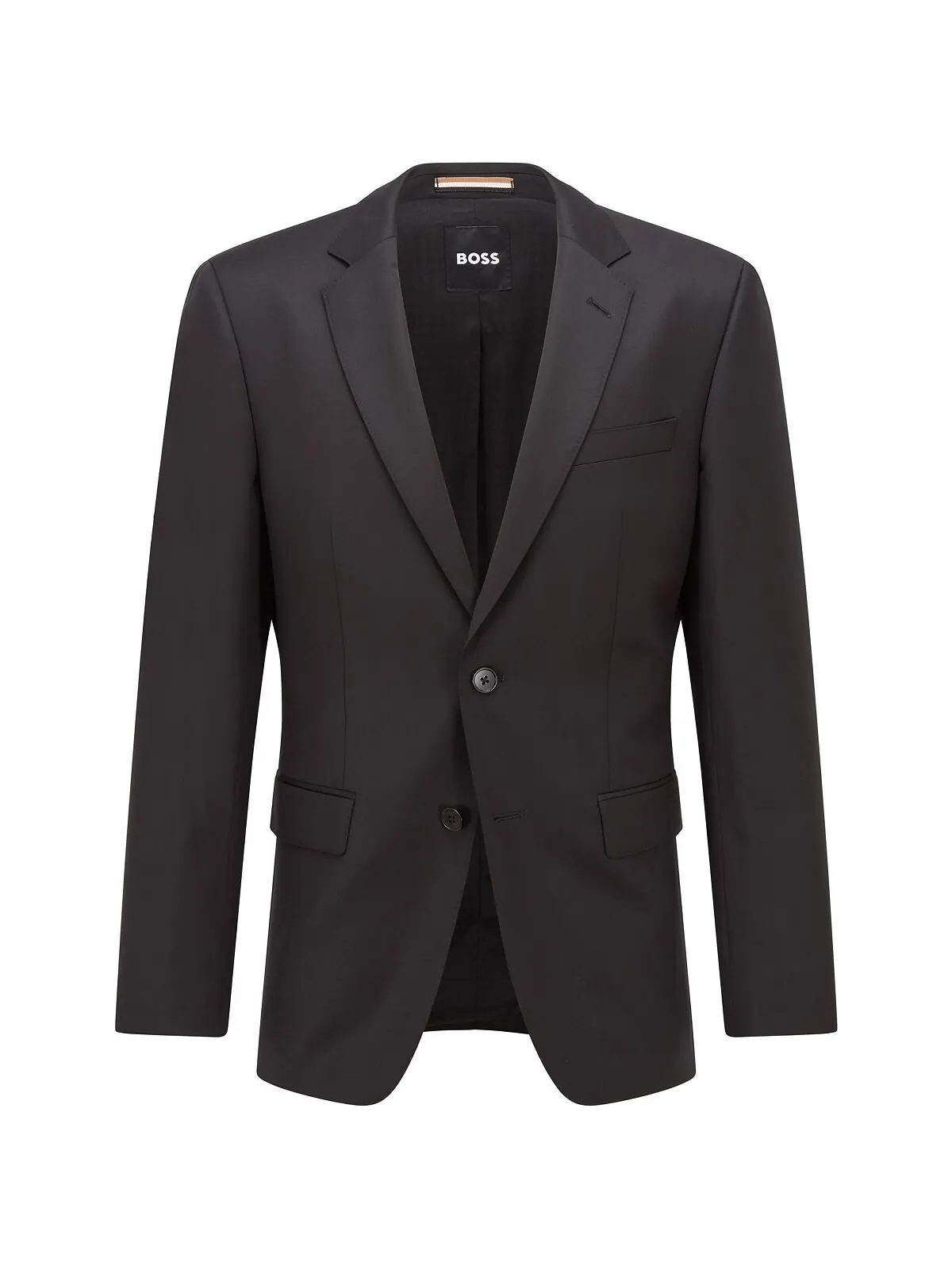 Мужской однобортный пиджак BOSS Hugo Boss — изображение 3 из 4, черный