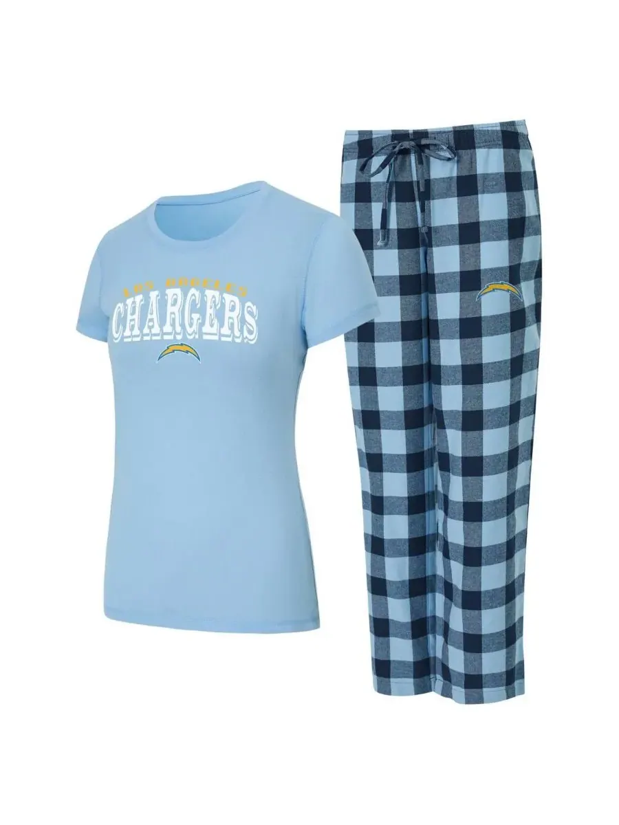 Concepts Sport Женский пижамный комплект из двух предметов: футболка и брюки Los Angeles Chargers