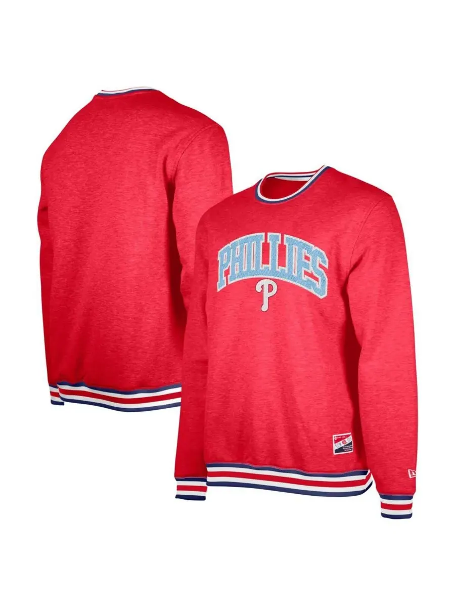 New Era Мужская красная толстовка Philadelphia Phillies ко Дню отца