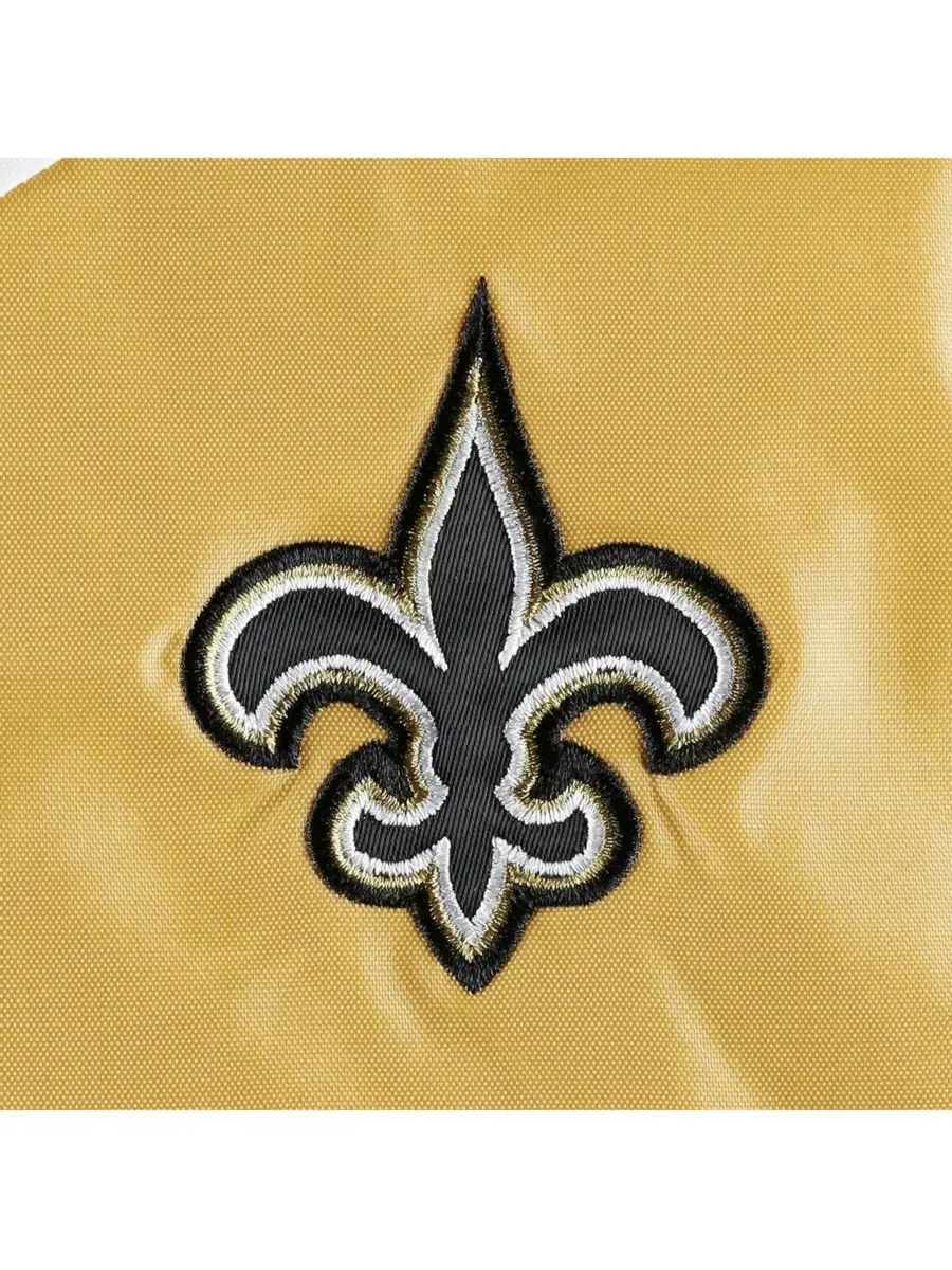 Tommy Hilfiger Женская бело-золотая ветровка-худи с половинной молнией New Orleans Saints Staci — изображение 4 из 4