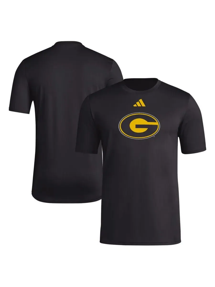 Adidas Мужская черная футболка AEROREADY с логотипом Grambling Tigers для раздевалки перед игрой