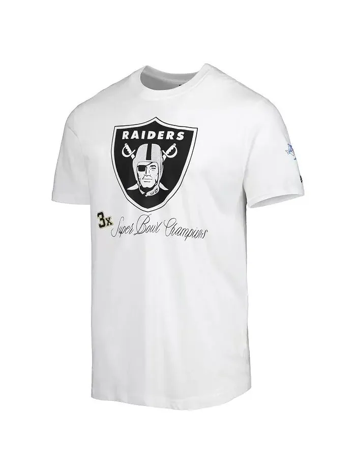 Мужская белая футболка Las Vegas Raiders Historic Champs New Era — изображение 3 из 3