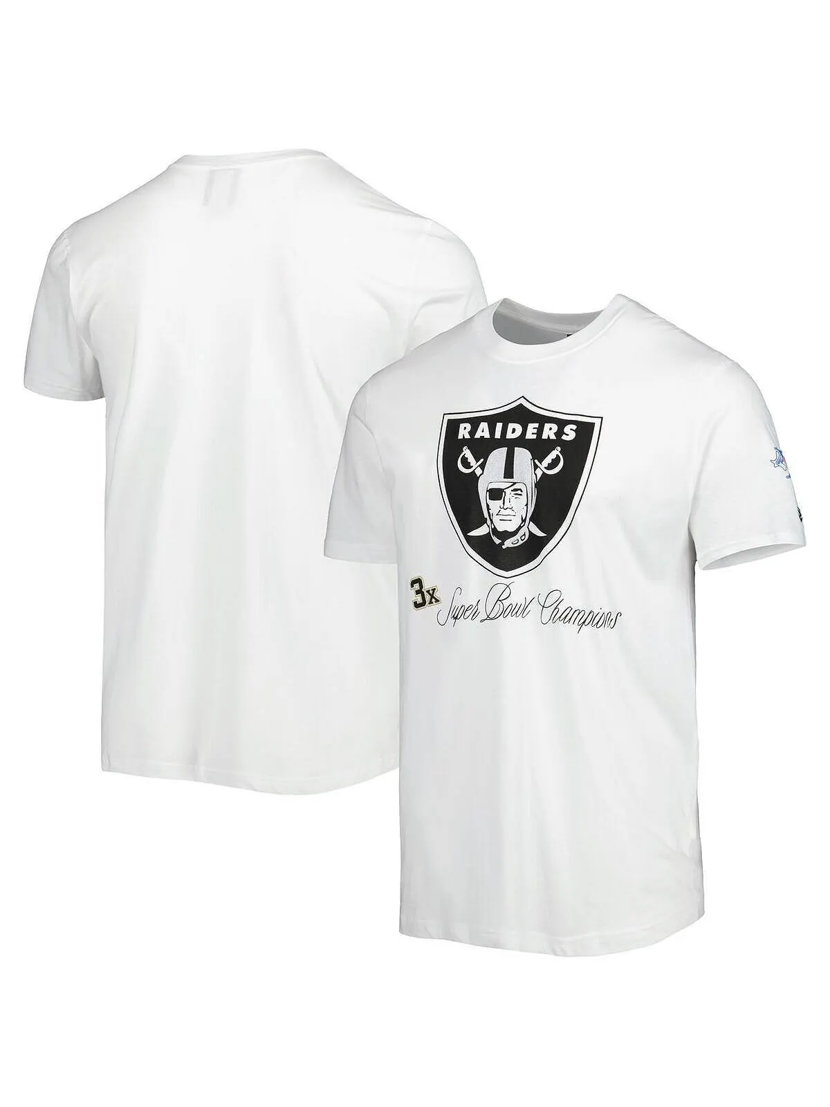 Мужская белая футболка Las Vegas Raiders Historic Champs New Era