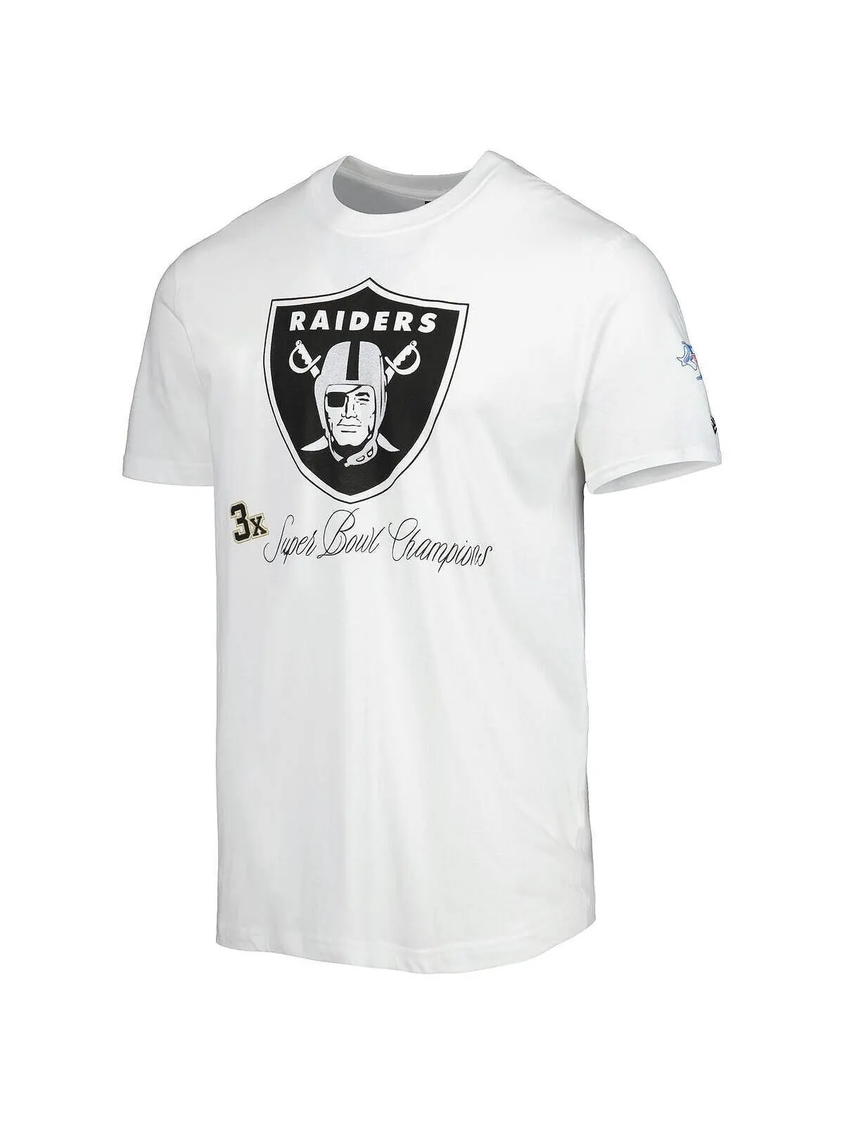 Мужская белая футболка Las Vegas Raiders Historic Champs New Era — изображение 3 из 3, белый
