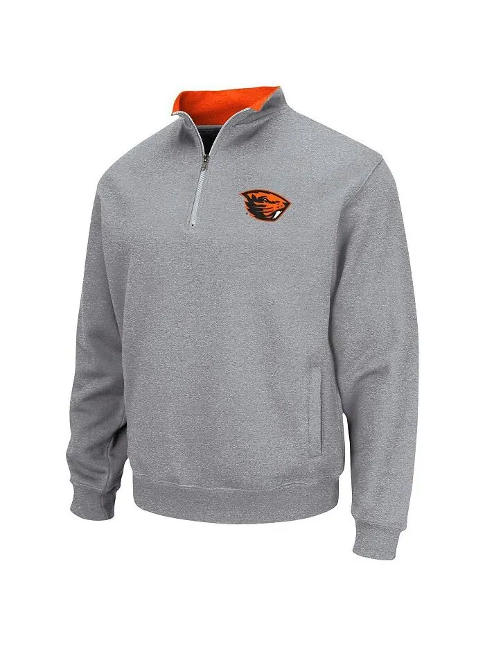 Мужская серая куртка на молнии с логотипом команды Oregon State Beavers Tortugas Team Colosseum — изображение 3 из 3, серый