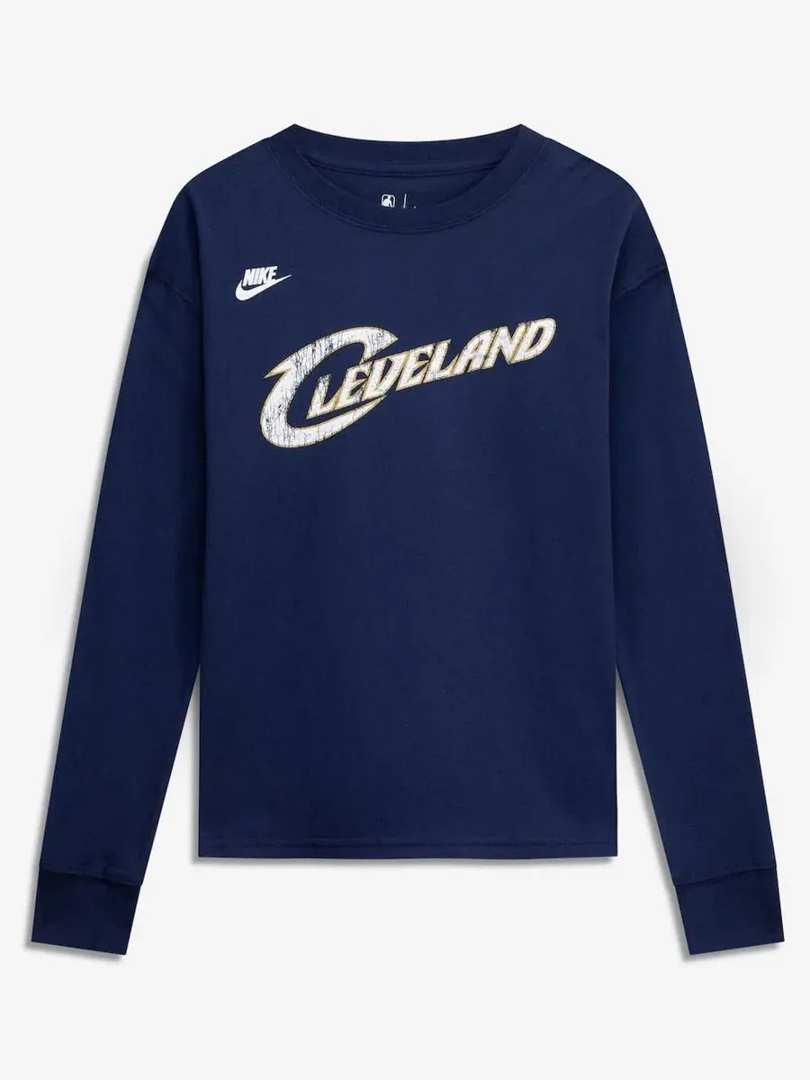 Футболка с длинным рукавом с принтом Cleveland Cavaliers Nike