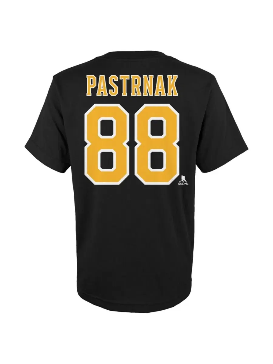 Футболка с длинным рукавом David Pastrnak Boston Bruins Outerstuff — изображение 2 из 3, черный