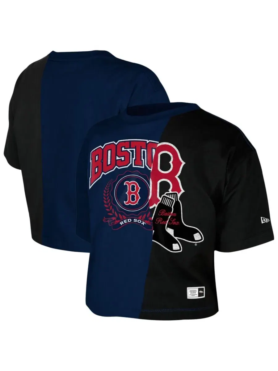 Футболка-кроп с принтом Boston Red Sox New Era