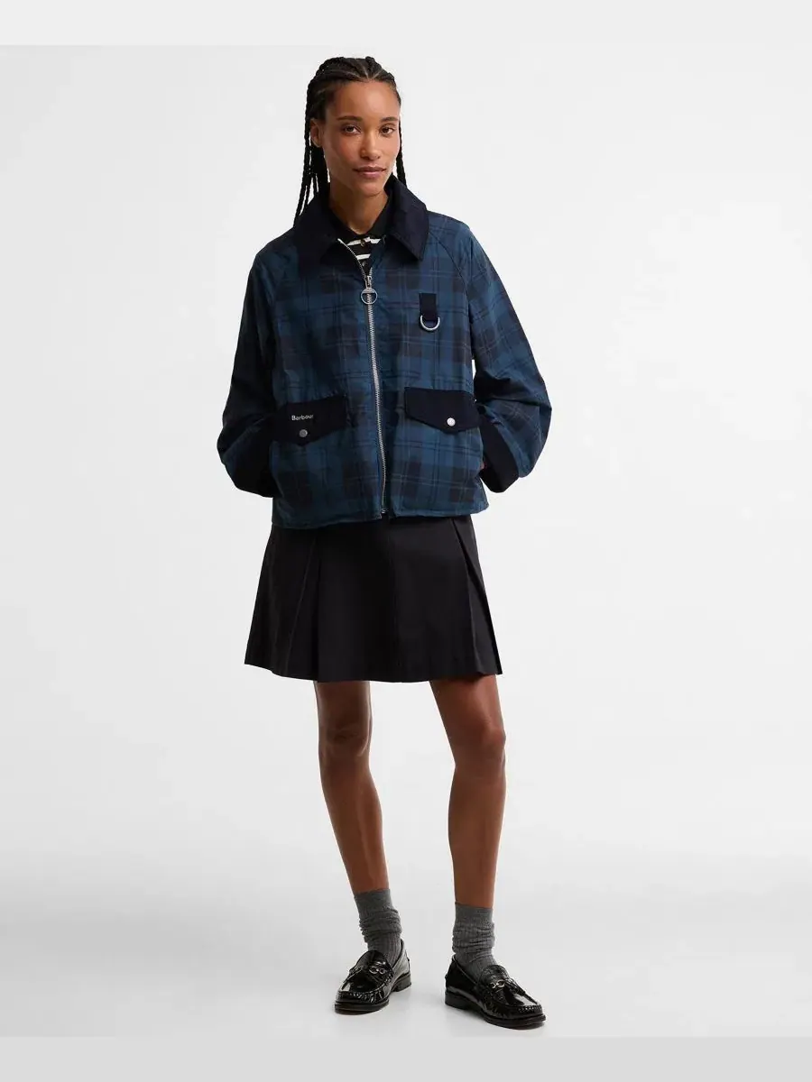 Женская куртка с воротником из корда Baiton Barbour, Weathered Marine — изображение 2 из 6