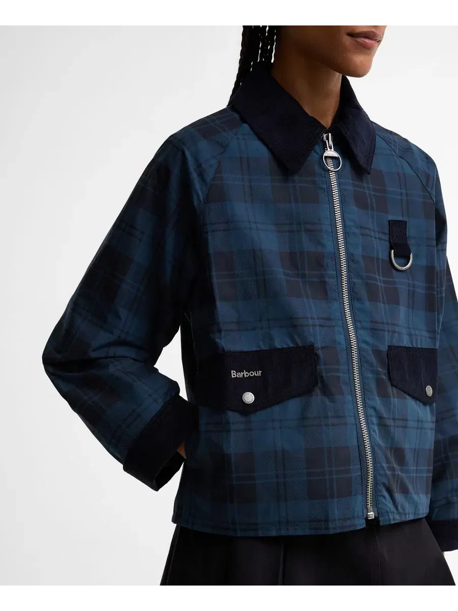 Женская куртка с воротником из корда Baiton Barbour, Weathered Marine — изображение 3 из 6