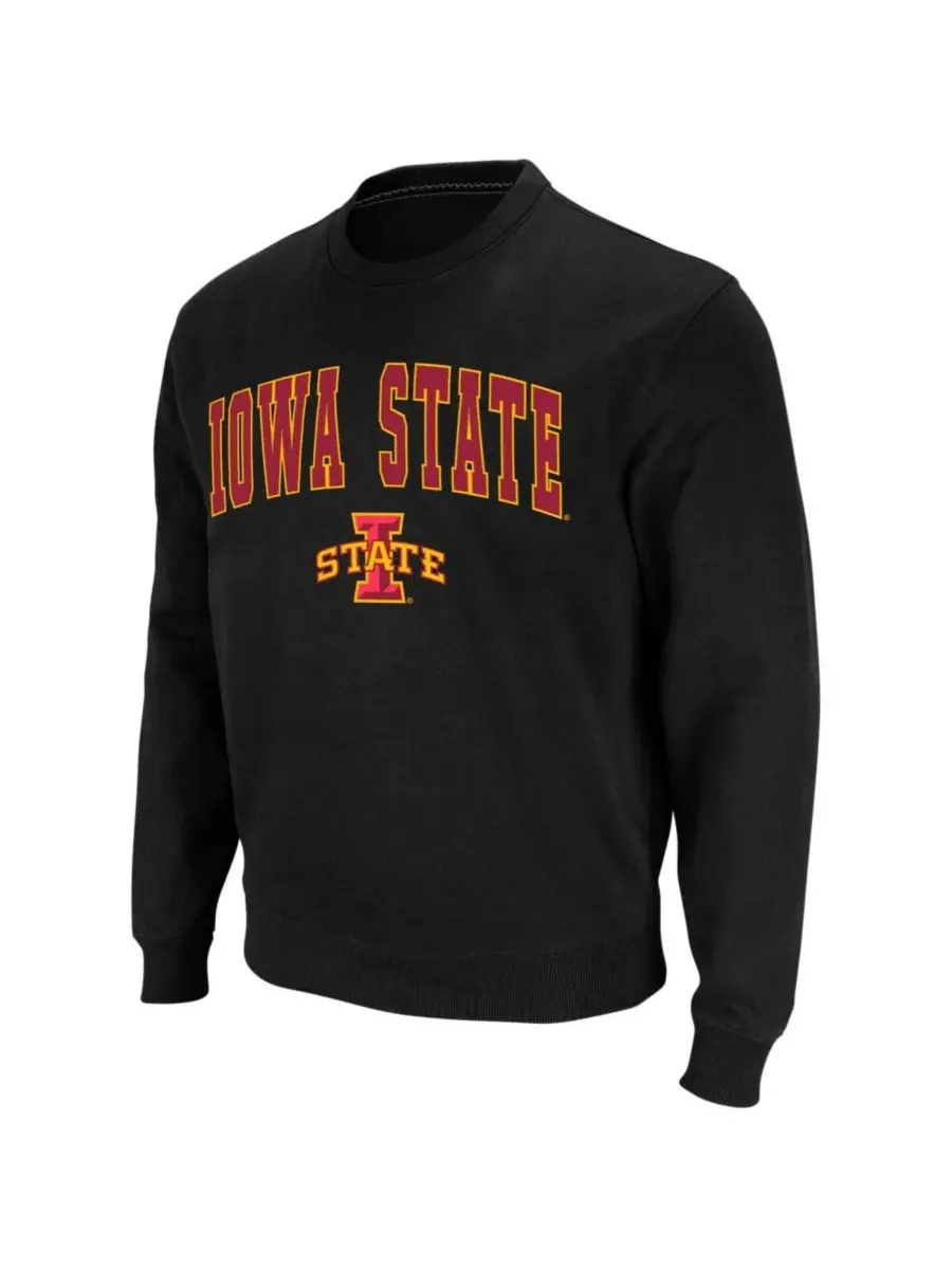 Мужская толстовка с круглым вырезом и логотипом команды Iowa State Cyclones Colosseum — изображение 2 из 7, черный