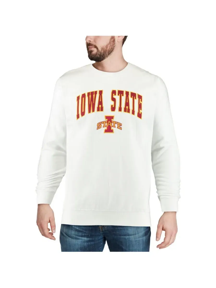 Мужская толстовка с круглым вырезом и логотипом команды Iowa State Cyclones Colosseum — изображение 7 из 7, черный