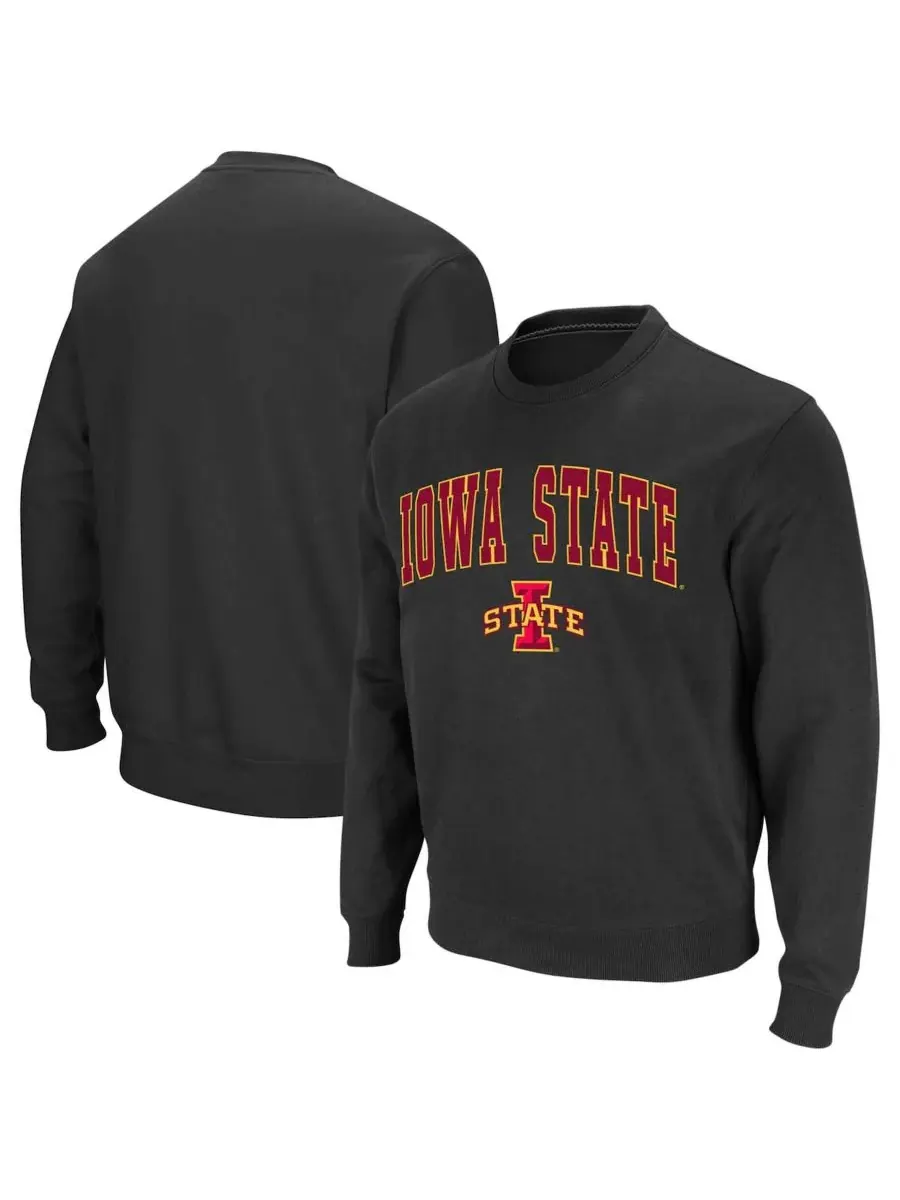 Мужская толстовка с круглым вырезом и логотипом команды Iowa State Cyclones Colosseum — изображение 1 из 7, темно-серый
