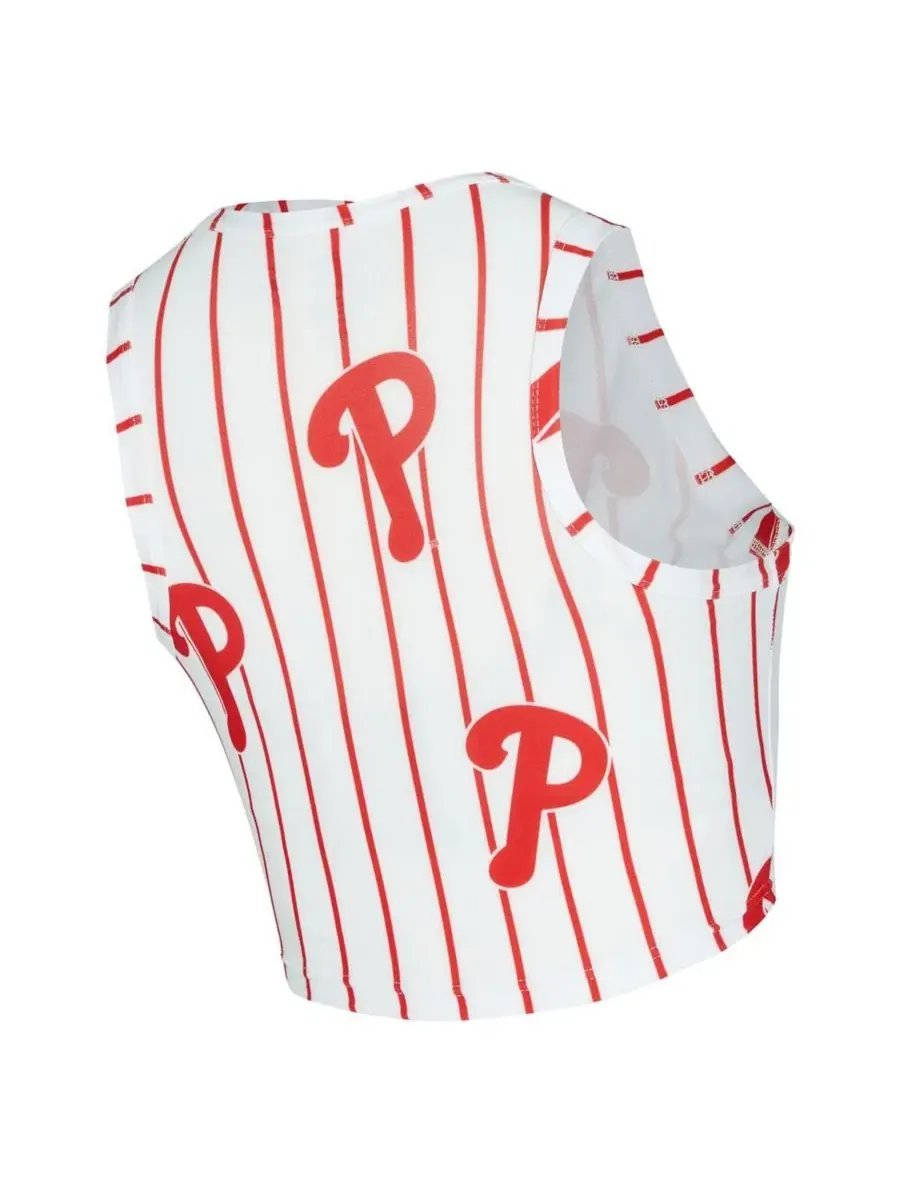 Concepts Sport Женский белый комплект из майки и шорт с полосками в стиле Philadelphia Phillies — изображение 2 из 3