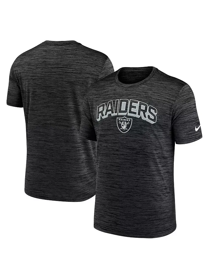 Мужская черная футболка Velocity Performance Las Vegas Raiders Nike