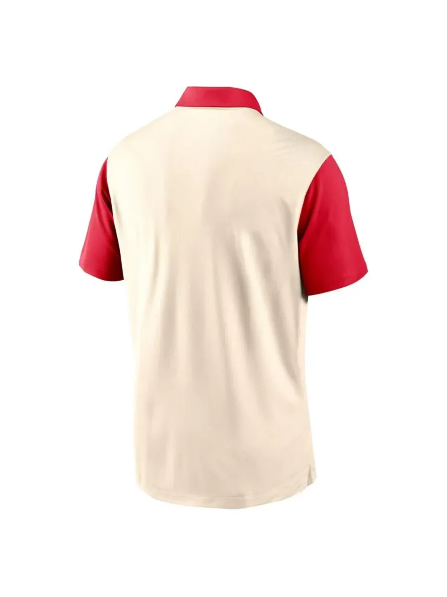 Поло Dri-FIT с вышивкой логотипа Ohio State Buckeyes Nike, Natural Scarlet — изображение 3 из 5, красный