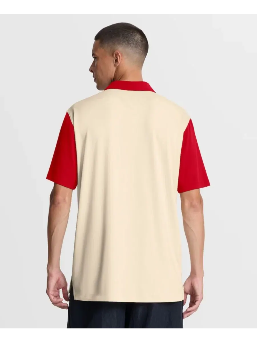 Поло Dri-FIT с вышивкой логотипа Ohio State Buckeyes Nike, Natural Scarlet — изображение 4 из 5, красный