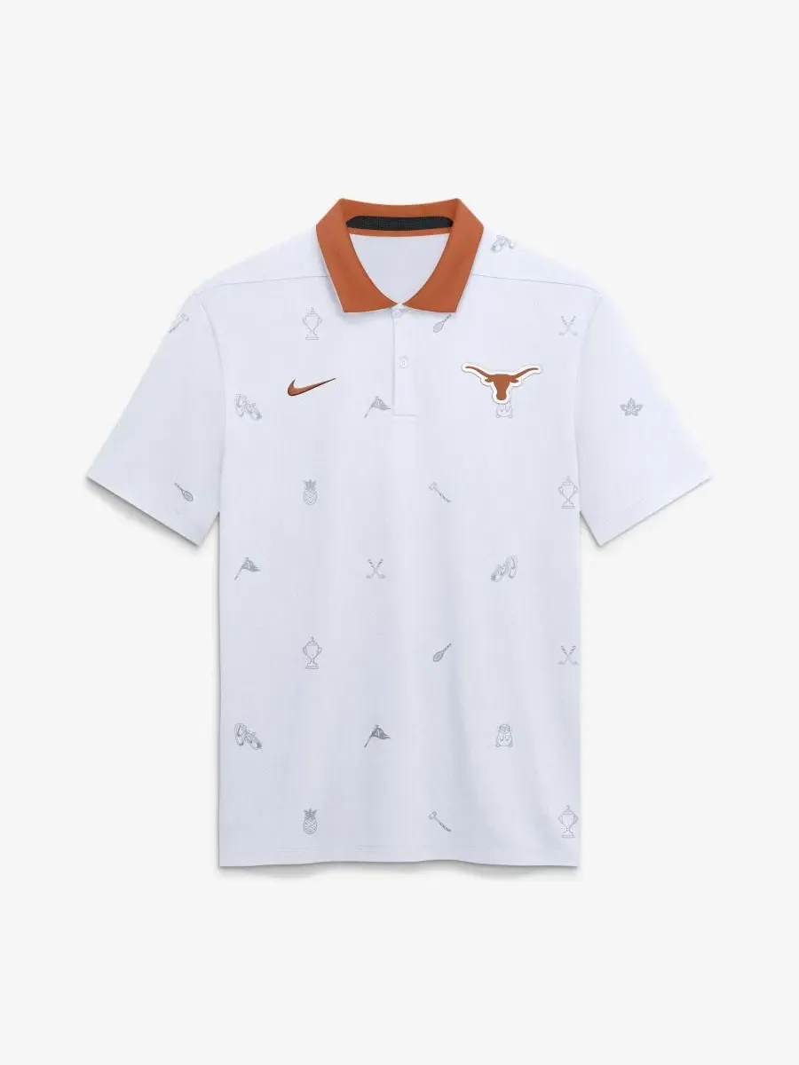 Поло Nike с принтом Texas Longhorns, Dri-FIT