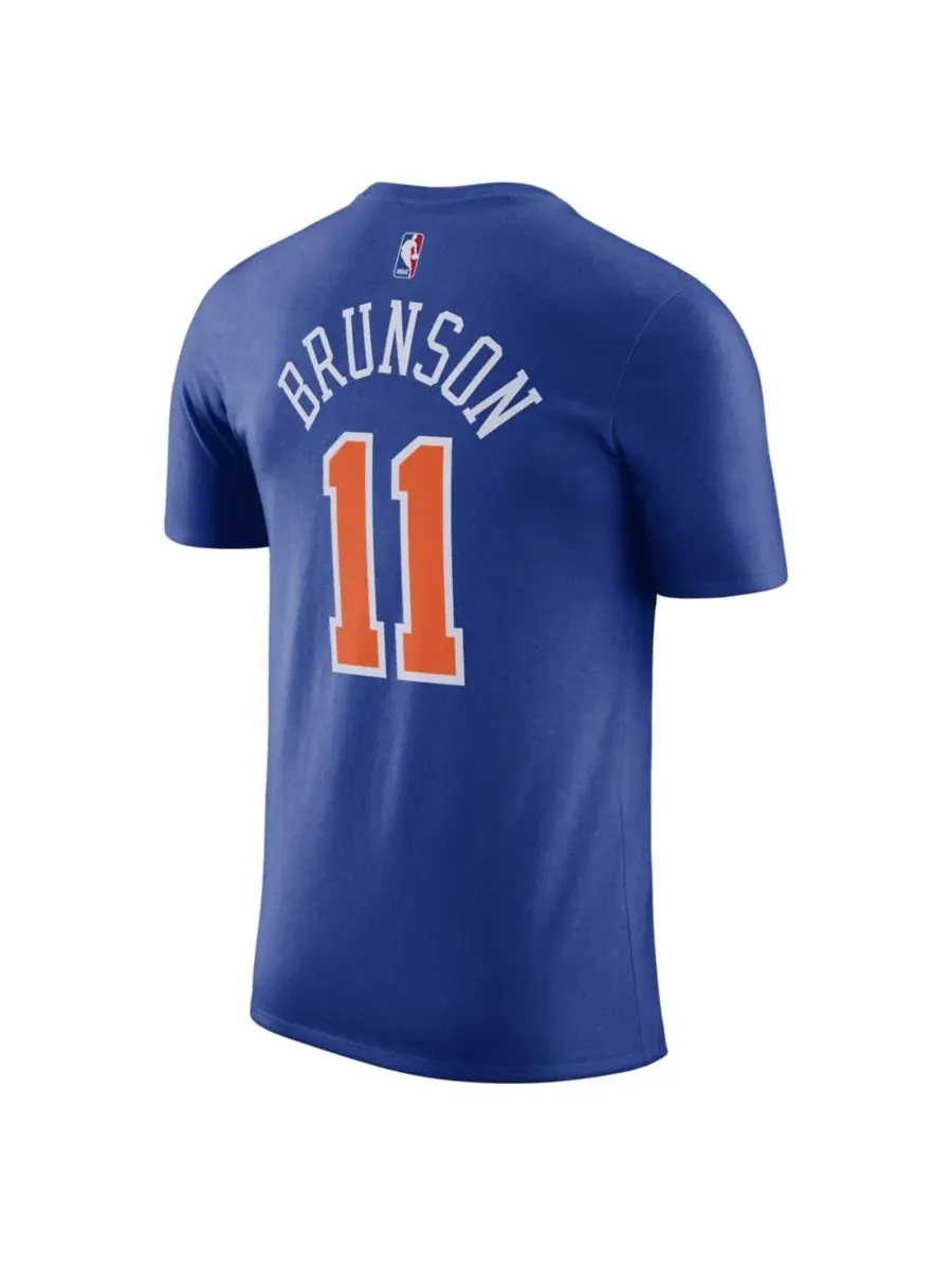 Футболка с длинным рукавом Jalen Brunson Name & Number Nike — изображение 3 из 3, синий