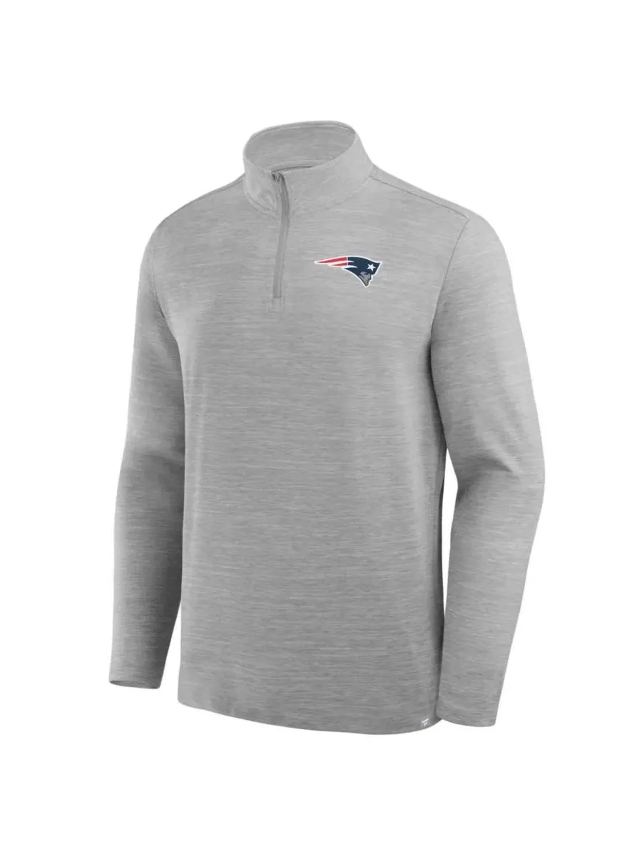 Мужской пуловер с четверть-застежкой Clutch Quarter-Zip Pullover Fanatics — изображение 2 из 3, серый