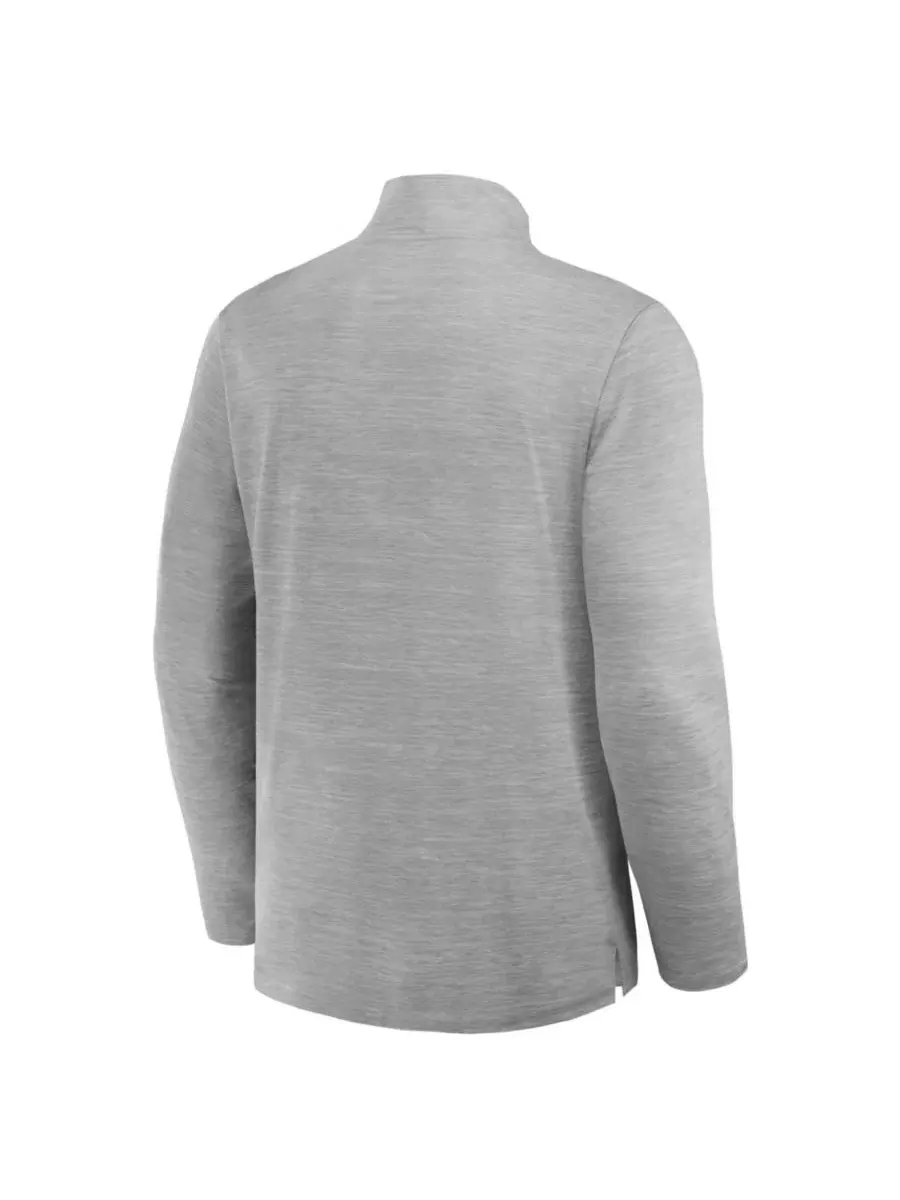 Мужской пуловер с четверть-застежкой Clutch Quarter-Zip Pullover Fanatics — изображение 3 из 3, серый