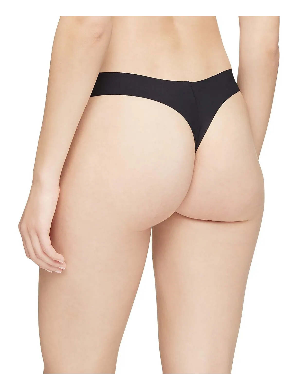 Женское нижнее белье-стринги Invisibles, комплект из 3 штук QD3558 Calvin Klein — изображение 4 из 5, черный