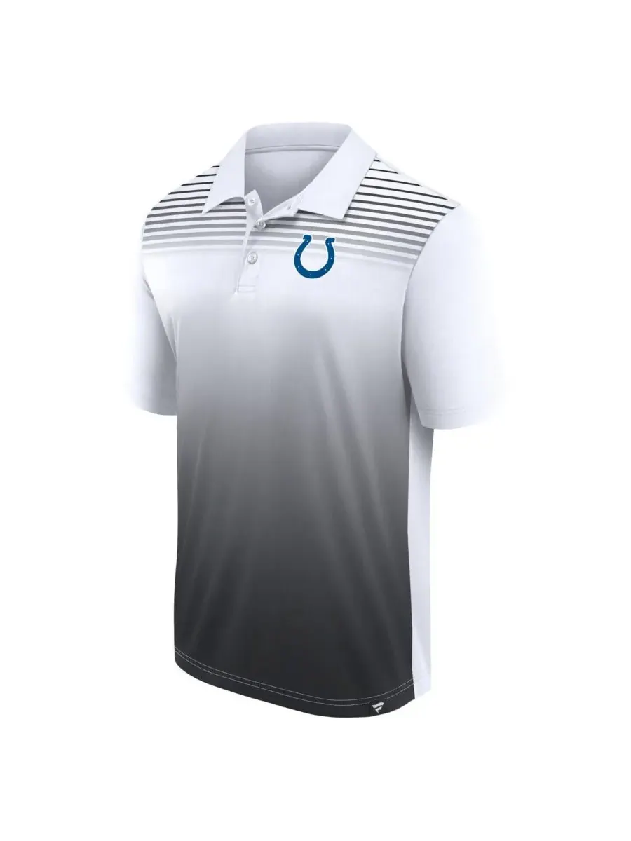 Logo Athletic Мужская белая/черная поло-рубашка Indianapolis Colts Sandlot Game — изображение 3 из 3, белый черный