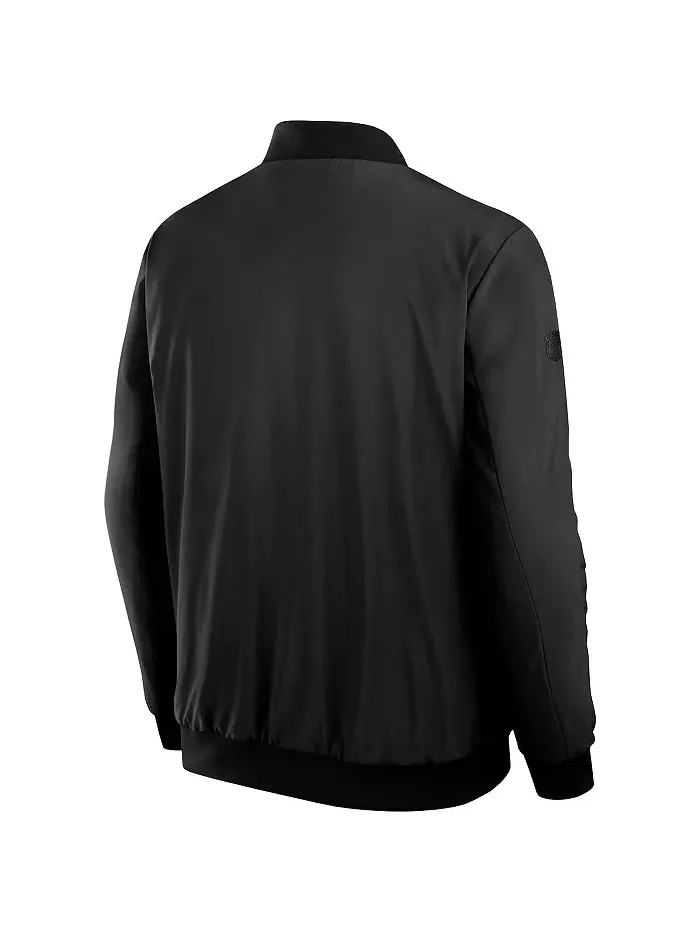 Мужская черная бомбер-куртка New Jersey Devils Authentic Pro Road на молнии Fanatics — изображение 3 из 3