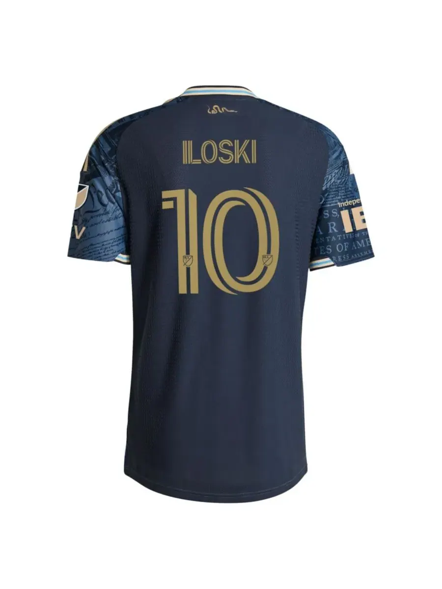 Футболка с коротким рукавом 1776 Kit Milan Iloski adidas — изображение 2 из 3, темно-синий